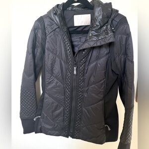 Athleta Medium Rock Ridge Primaloft Jacket Black Active Fitness Coat Hood